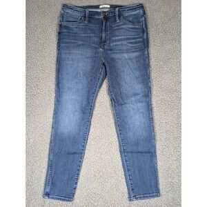 Madewell Jeans Petite 10" 33P (Size 12) High-Rise Roadtripper Supersoft Blue